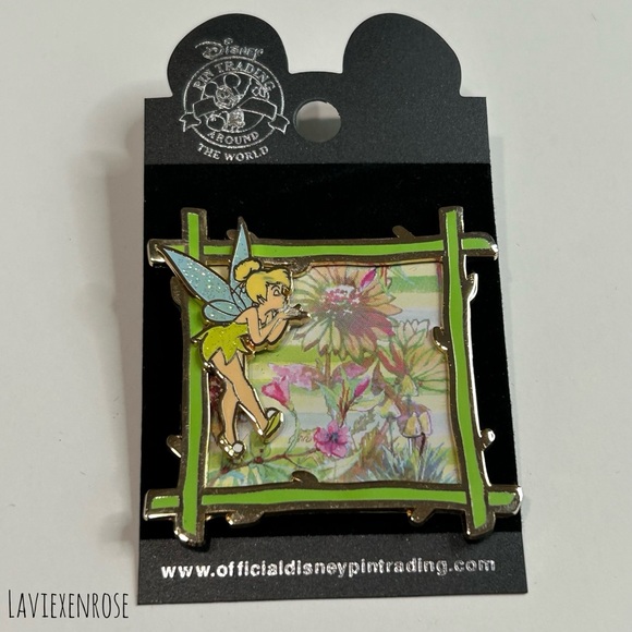 Disney | Accessories | Tinkerbell Spring Collection Blowing Kiss Square ...